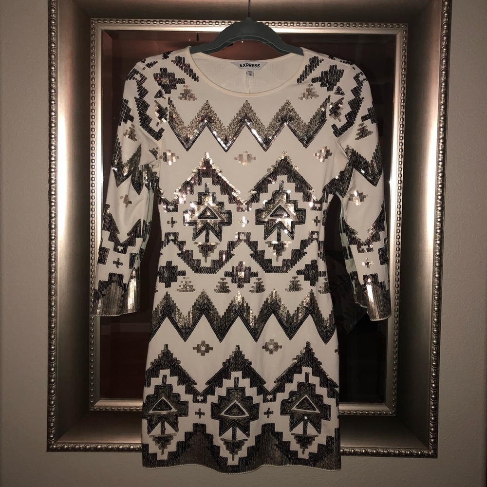 White Sequin Dress - PERFECT FOR NEW YEARS!